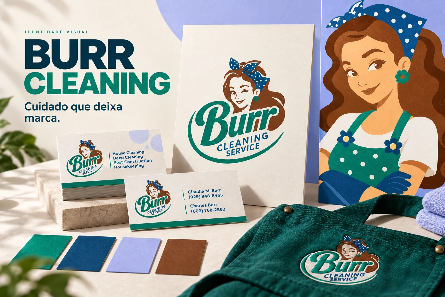 Projeto Identidade Visual - Burr Cleaning