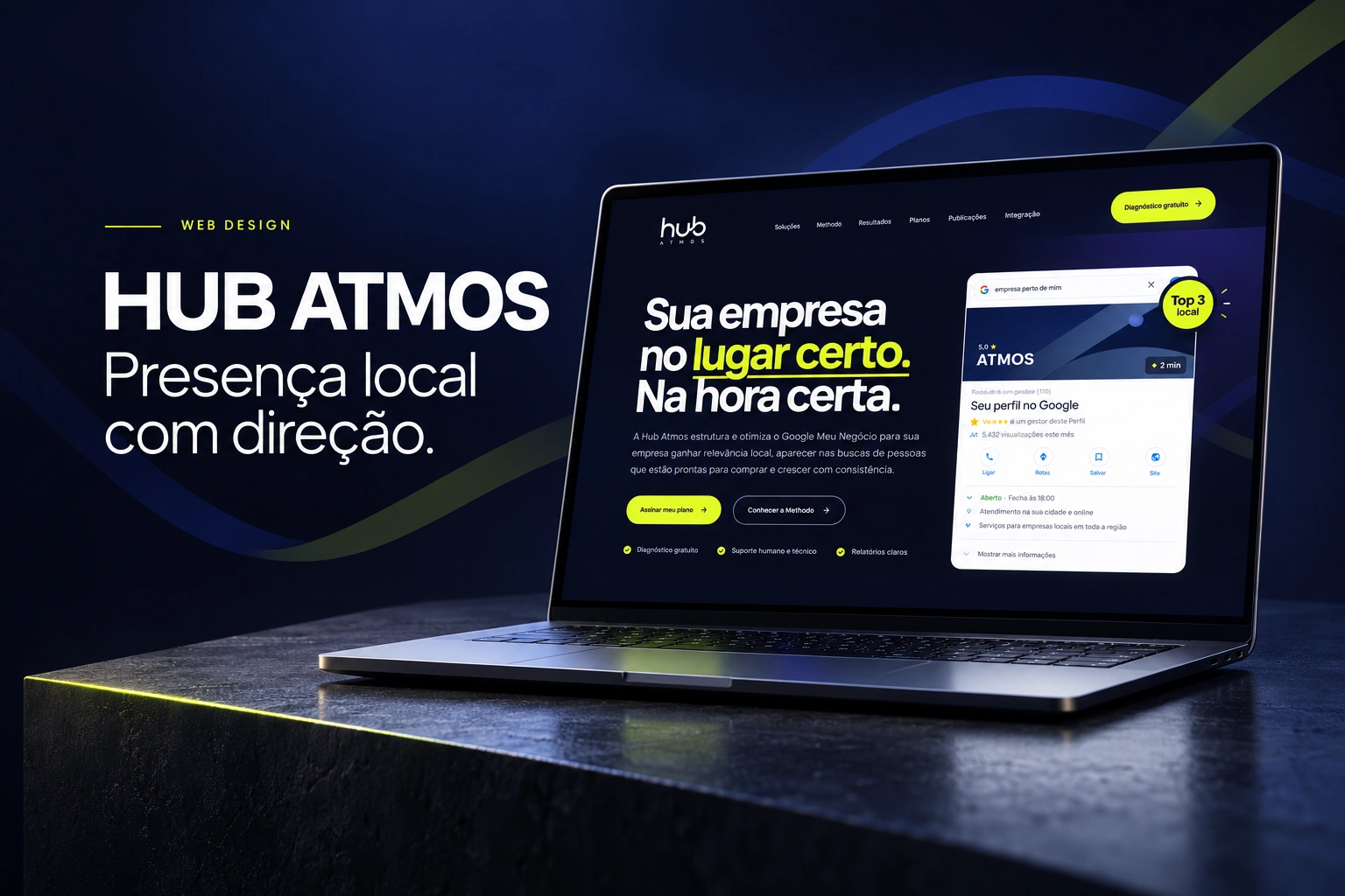Projeto Landing Page - HUB Atmos