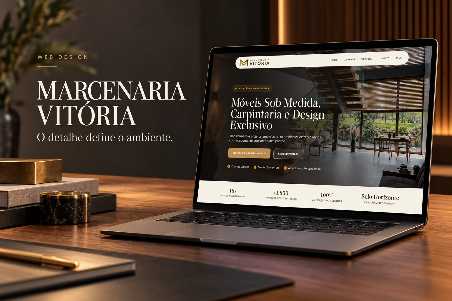Projeto Marcenaria Vitória - Site
