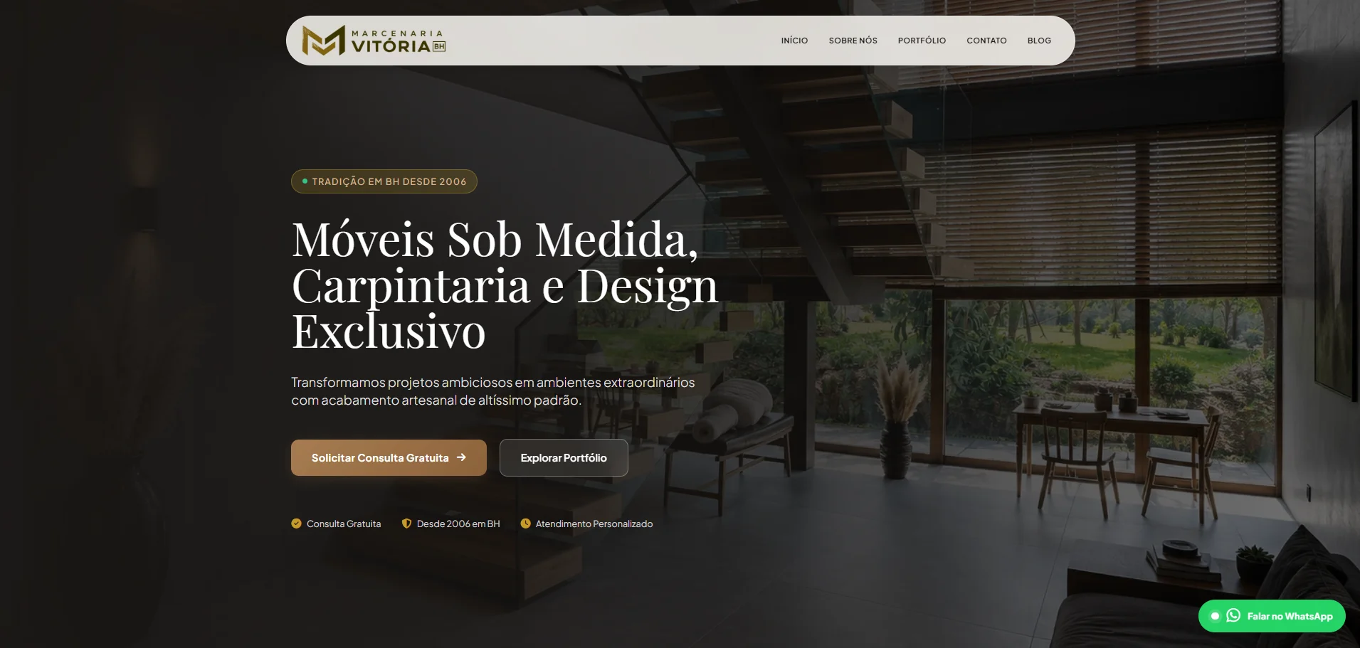 Projeto Marcenaria Vitória BH desenvolvido pela IV Criativa