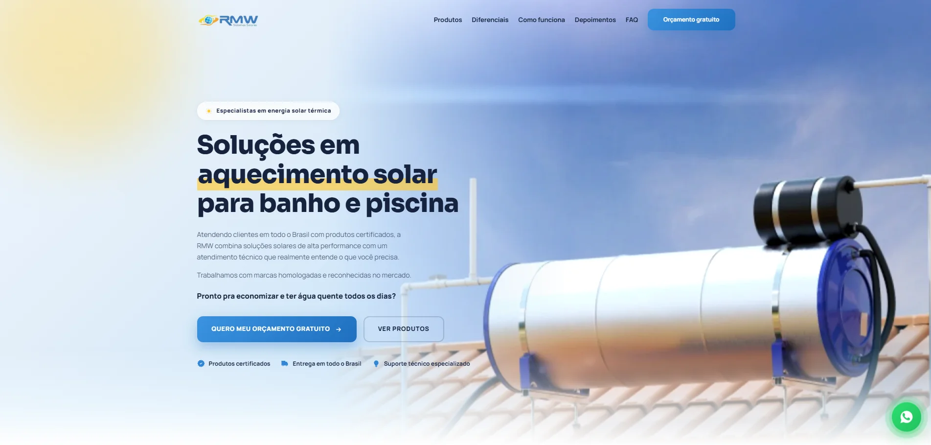 Projeto RMW Solar desenvolvido pela IV Criativa